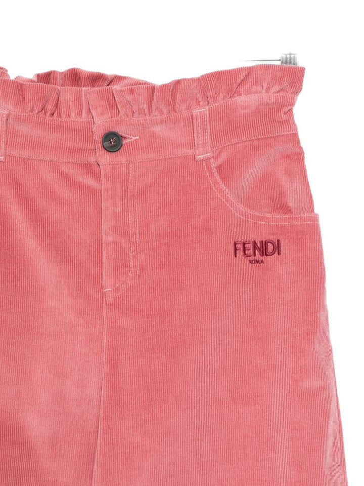 Pantalone rosa per bambina JFF380AYMC F1T6P Fendi Kids 