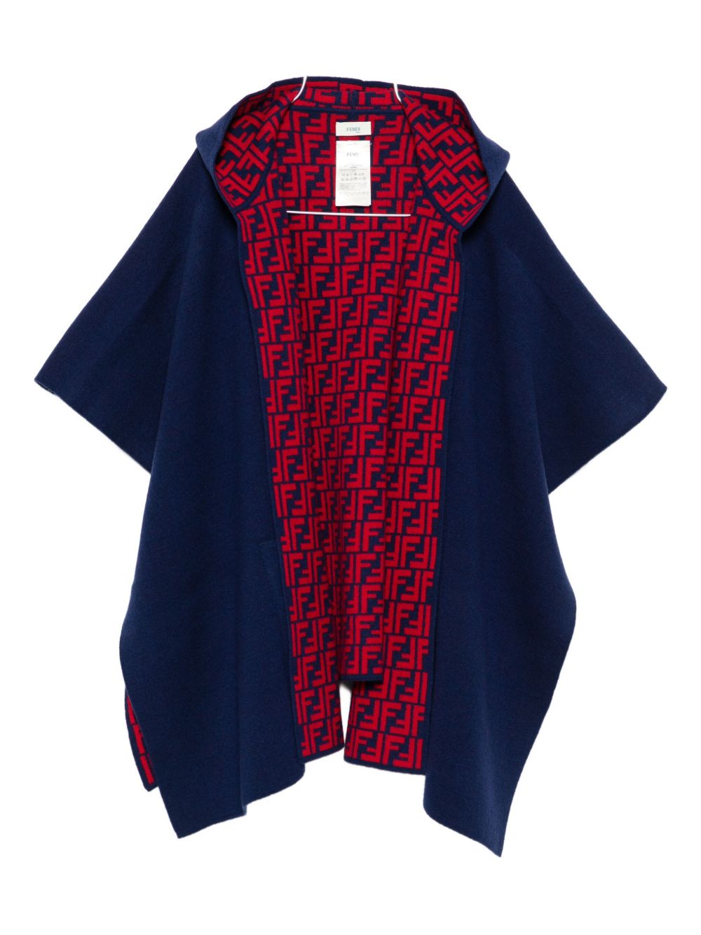 Mantella blu scuro per bambina JFQ057AO29 F08B9 Fendi Kids 