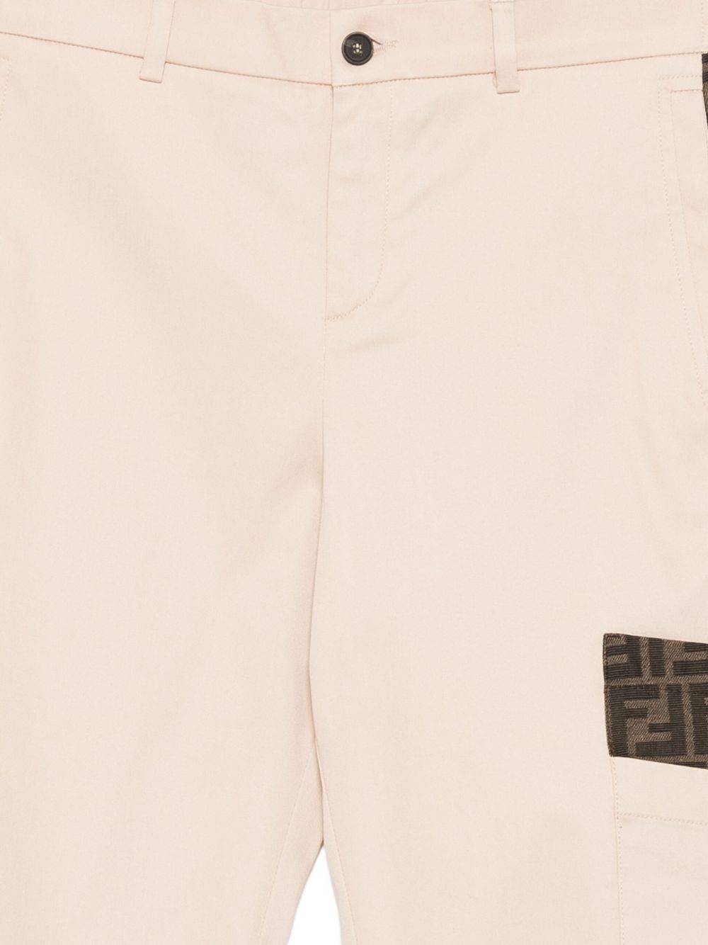 Pantalone beige per bambino JMF545AS5Y F1P2N Fendi Kids 