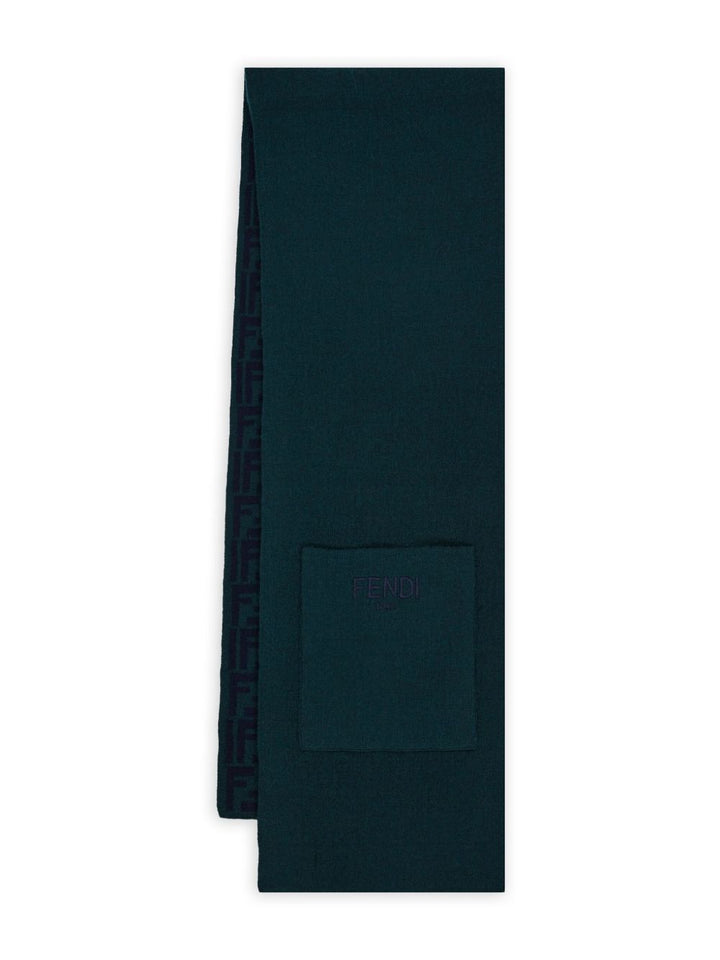 Sciarpa verde per bambino JUQ020AO29 F0L5W Fendi Kids 