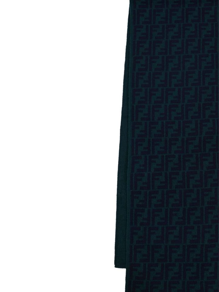 Sciarpa verde per bambino JUQ020AO29 F0L5W Fendi Kids 
