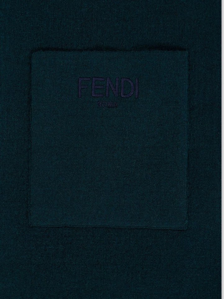 Sciarpa verde per bambino JUQ020AO29 F0L5W Fendi Kids 
