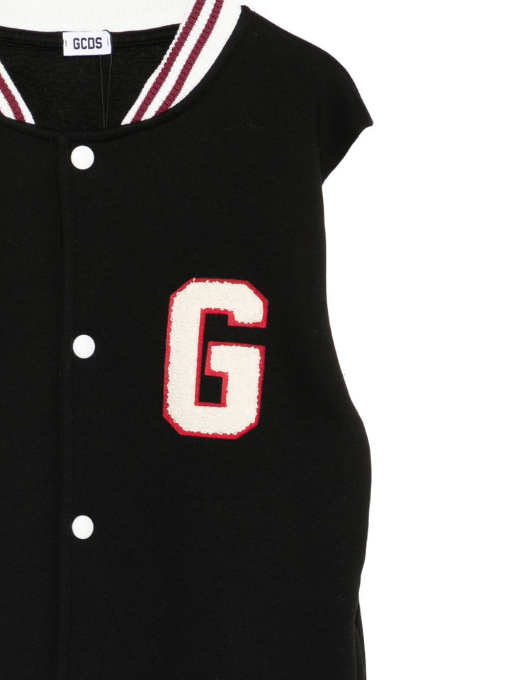 Giacca nera/bianca per bambino B2JM0911BA4 99 Gcds Kids 