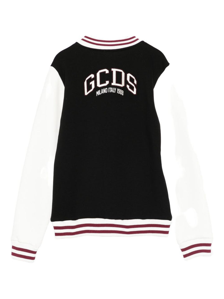 Giacca nera/bianca per bambino B2JM0911BA4 99 Gcds Kids 