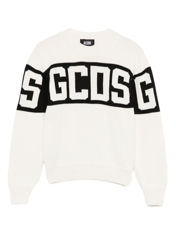 Maglione bianco per bambino B2JU1526BA7 15 Gcds Kids 