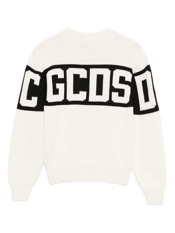 Maglione bianco per bambino B2JU1526BA7 15 Gcds Kids 