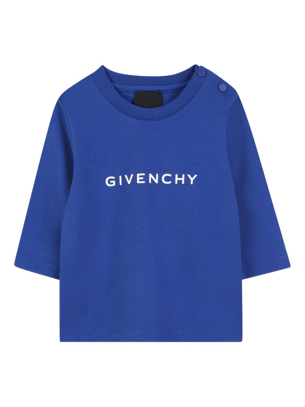 T-shirt blu per neonato H30888 865 Givenchy Kids 
