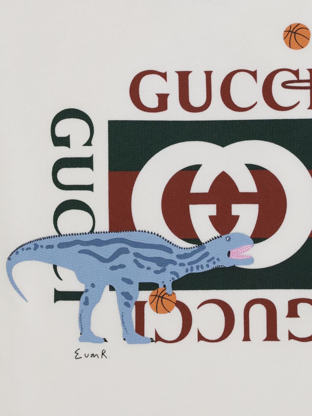 Felpa bianco sporco per bambino 569693XJHFI 9214 Gucci Kids 