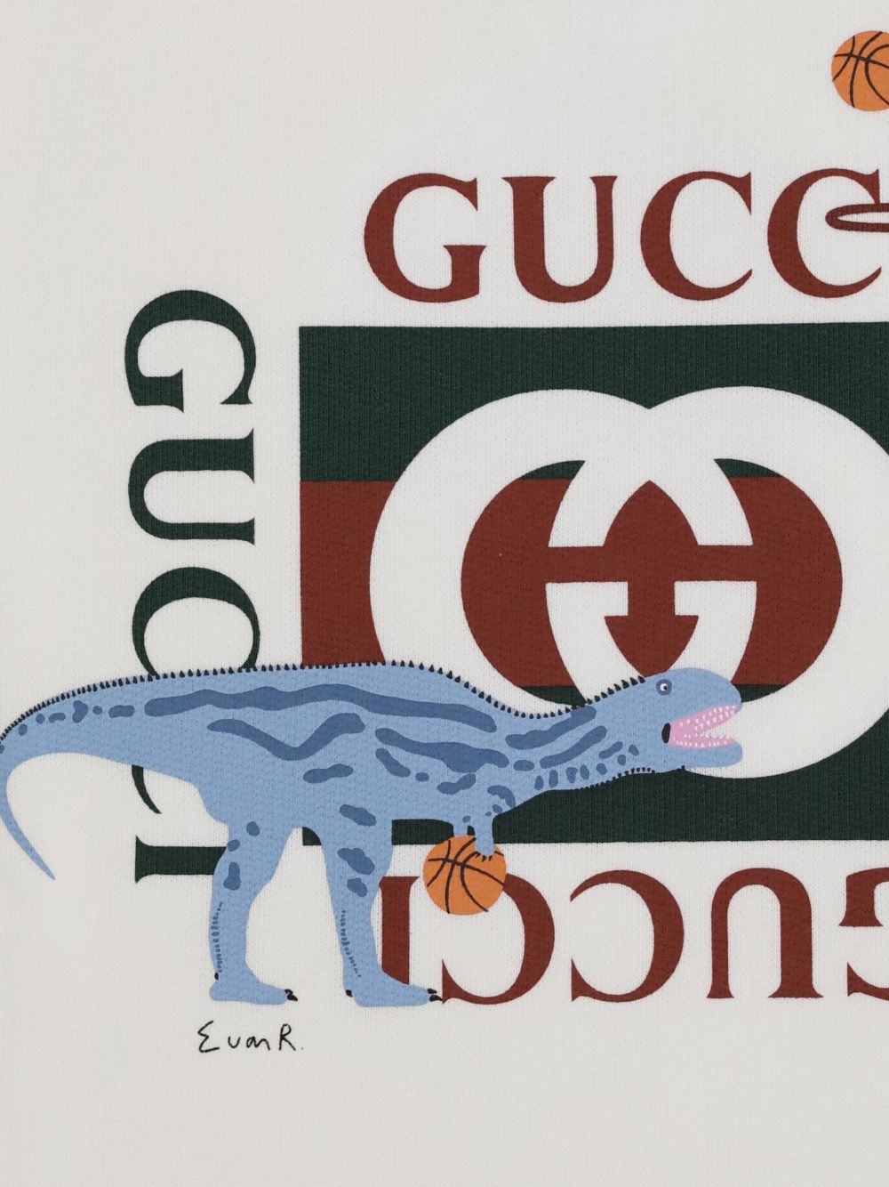 Felpa bianco sporco per bambino 569693XJHFI 9214 Gucci Kids 