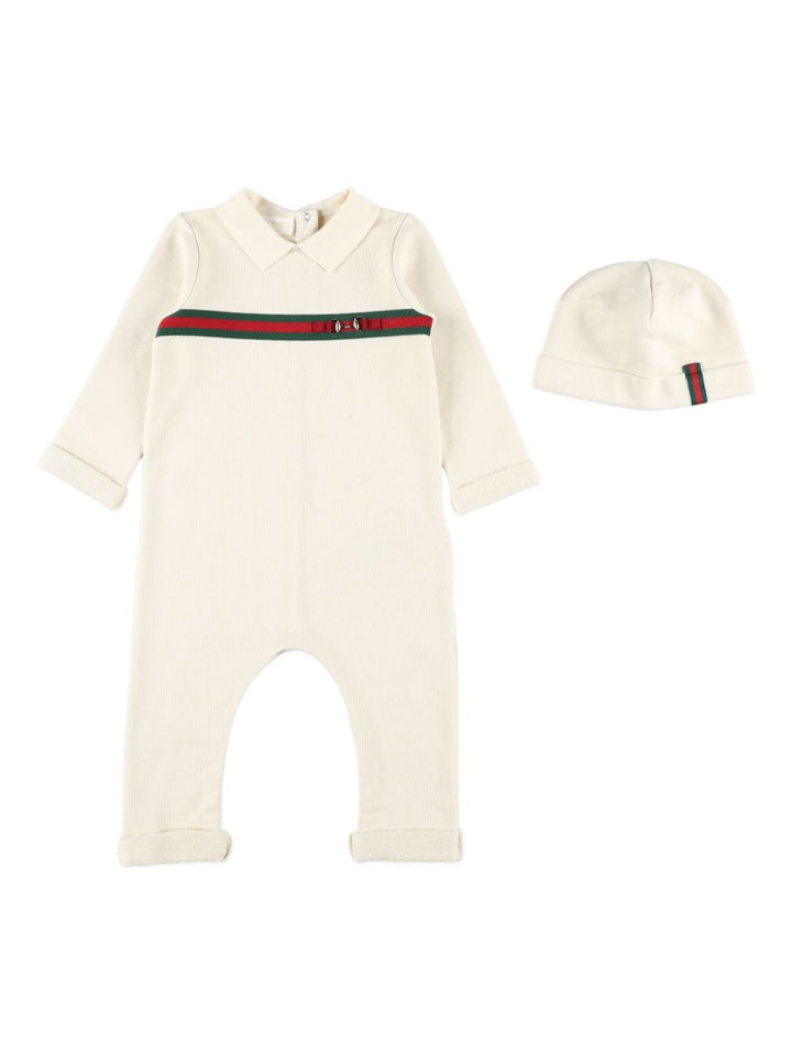 Tutina beige per neonato 787374XJHID 9692 Gucci Kids 