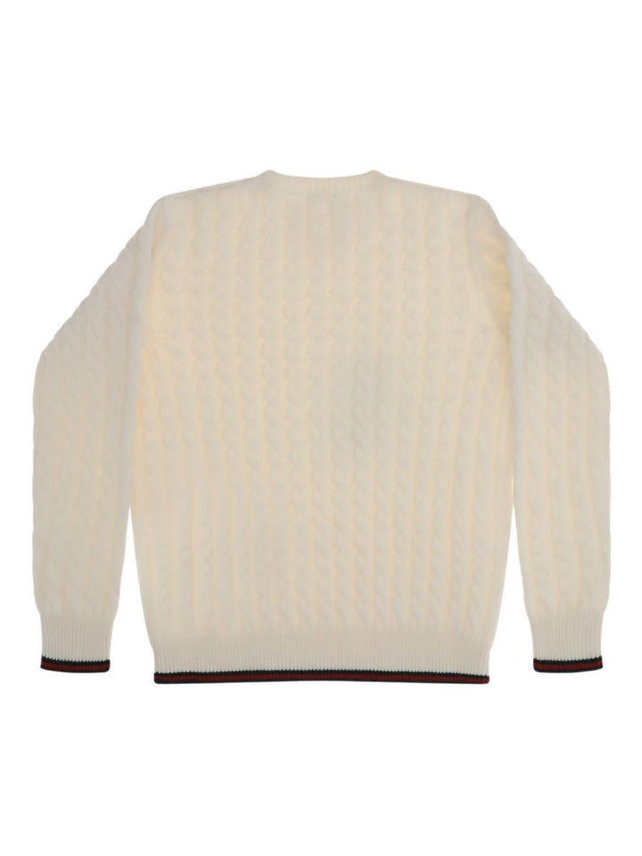 Maglione beige chiaro per bambino 823229XKEWQ 9112 Gucci Kids 