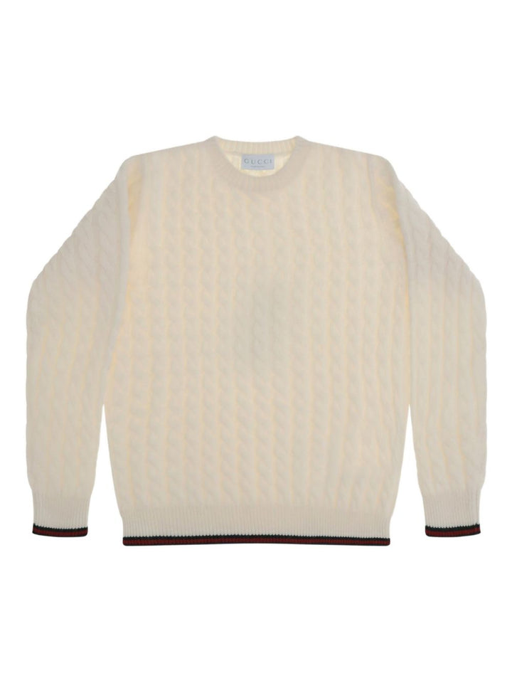 Maglione beige chiaro per bambino 823229XKEWQ 9112 Gucci Kids 