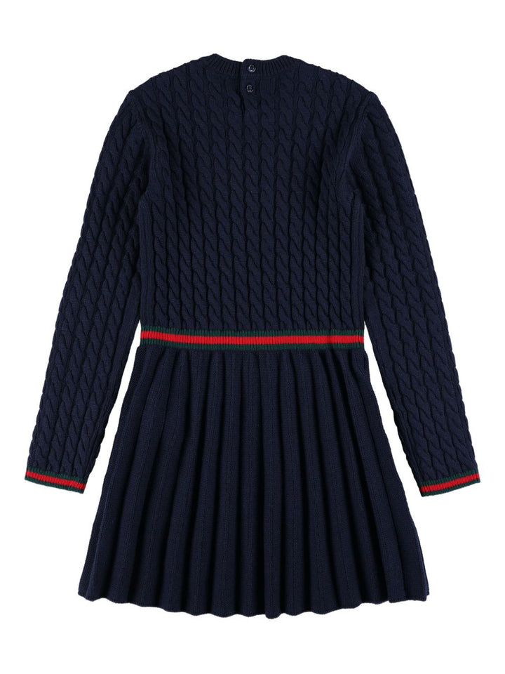 Abito blu per bambina 828450XKEZ4 4180 Gucci Kids 
