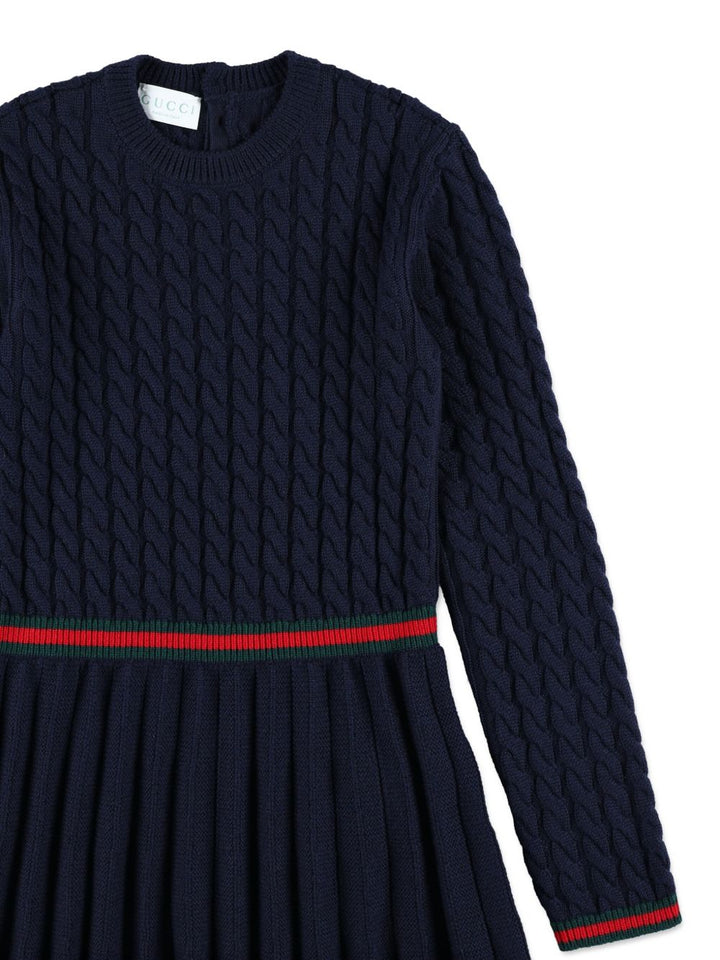 Abito blu per bambina 828450XKEZ4 4180 Gucci Kids 