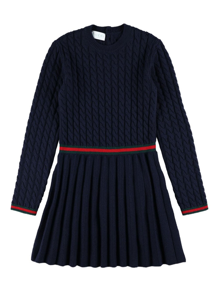 Abito blu per bambina 828450XKEZ4 4180 Gucci Kids 