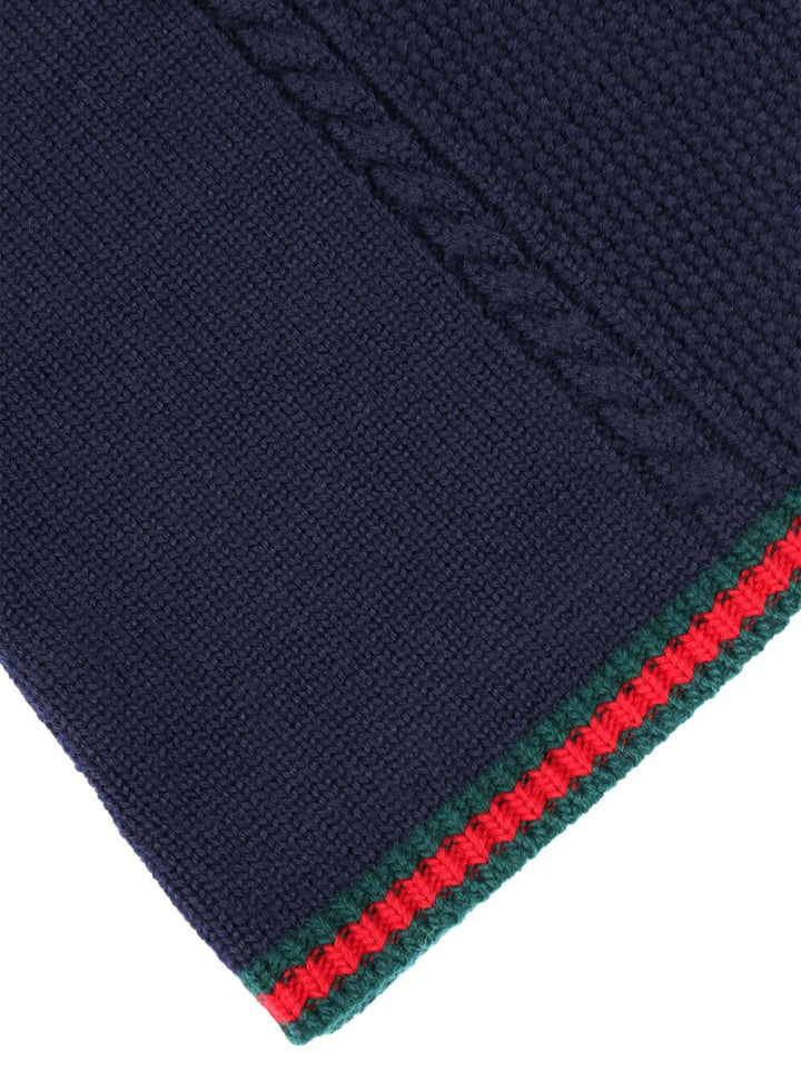 Abito blu navy per neoanta 828457XKE0C 4180 Gucci Kids 