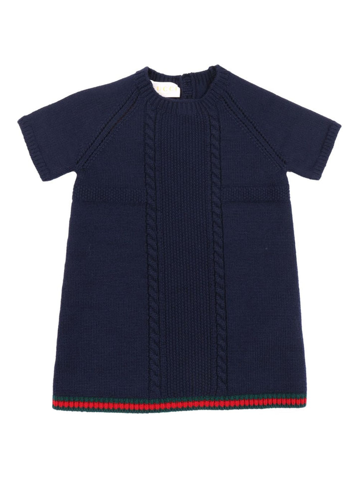 Abito blu navy per neoanta 828457XKE0C 4180 Gucci Kids 