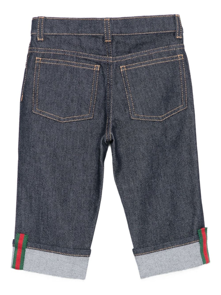 Jeans blu scuro per neonato 830721XDDCE 4759 Gucci Kids 