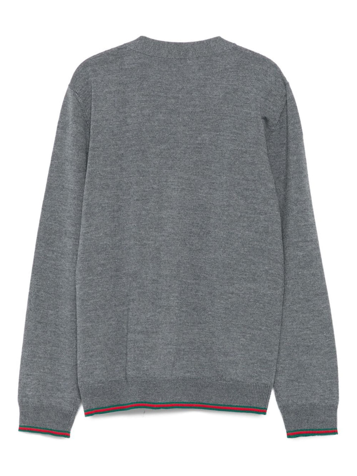 Cardigan grigio per bambino 832635XKEXU 1127 Gucci Kids 