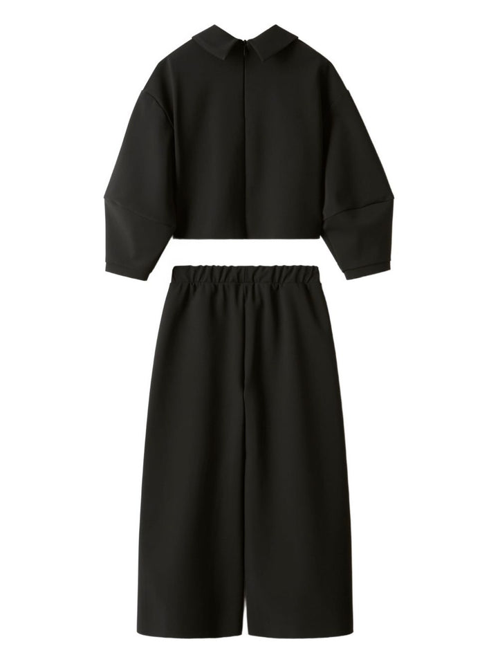 Completo nero per bambina A25GDF0001N0057 099 Il Gufo 
