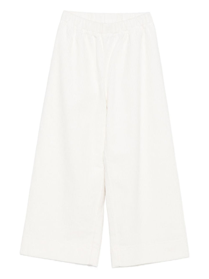 Pantalone bianco per bambina A25GPL0004V6012 100 Il Gufo 