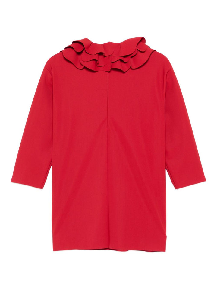 Abito rosso per bambina A25GVL0004N0057 377 Il Gufo 
