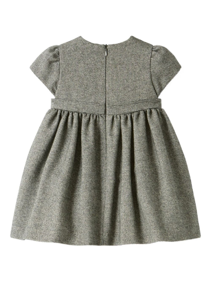 Abito grigio per neonata A25GVM0002W0065 090 Il Gufo 