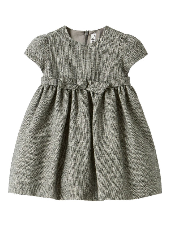 Abito grigio per neonata A25GVM0002W0065 090 Il Gufo 