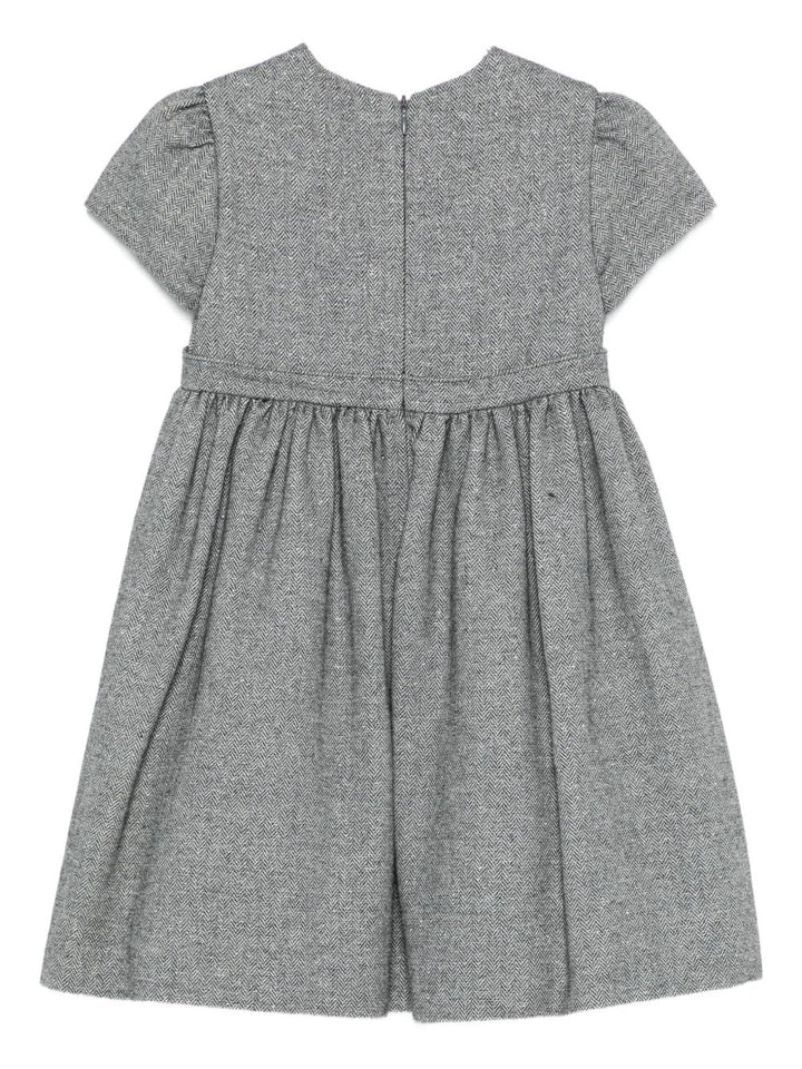Abito grigio per bambina A25GVM0002W0065K 090 Il Gufo 