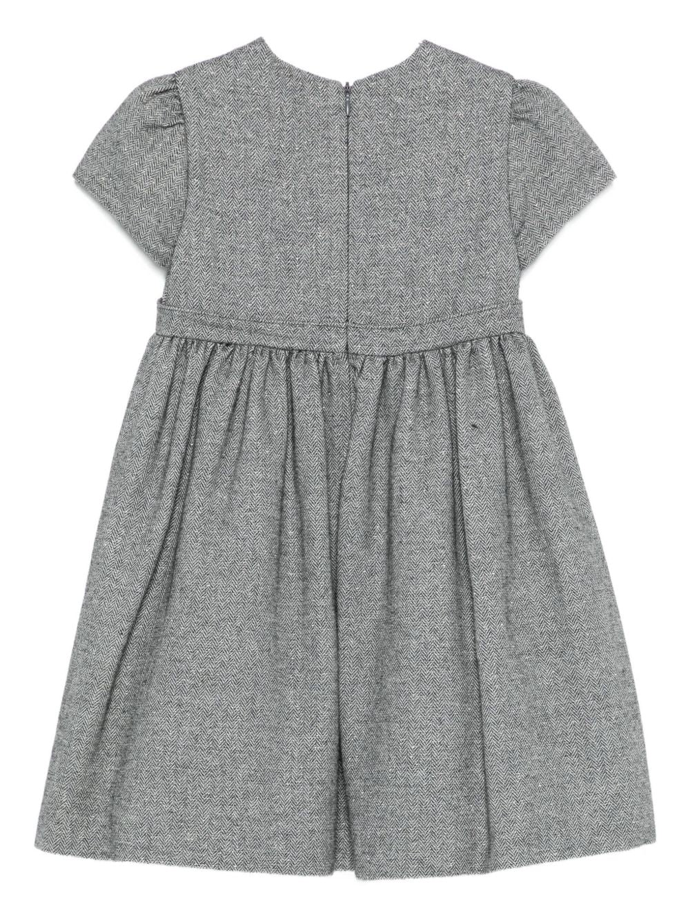 Abito grigio per bambina A25GVM0002W0065K 090 Il Gufo 