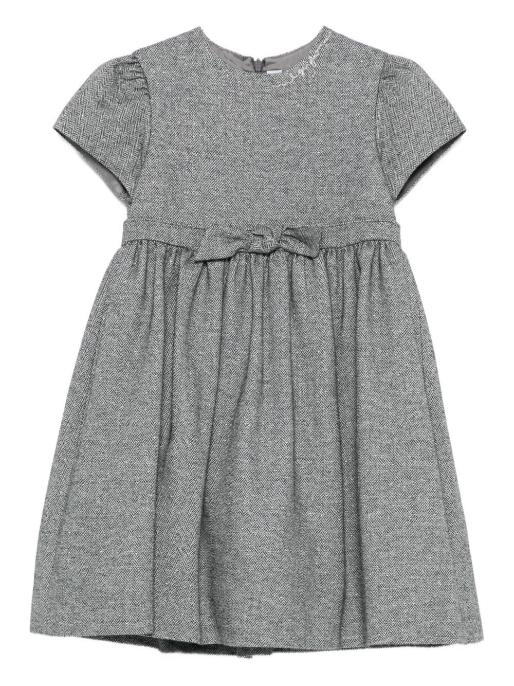 Abito grigio per bambina A25GVM0002W0065K 090 Il Gufo 