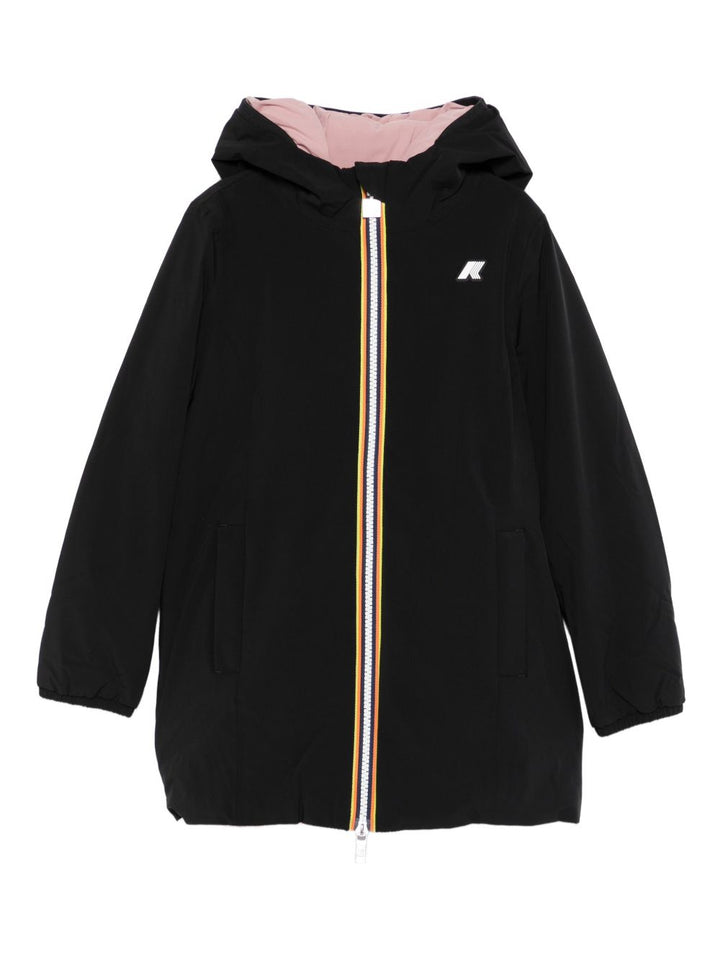 Giubbotto nero per bambina K11517W BBM K-Way Kids 