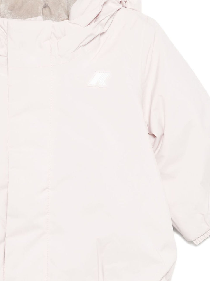 Giubbotto bianco/rosa per neonata K4137VW B3U K-Way Kids 