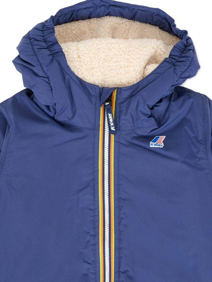 Giubbotto blu per neonato K7142RW 867 K-Way Kids 
