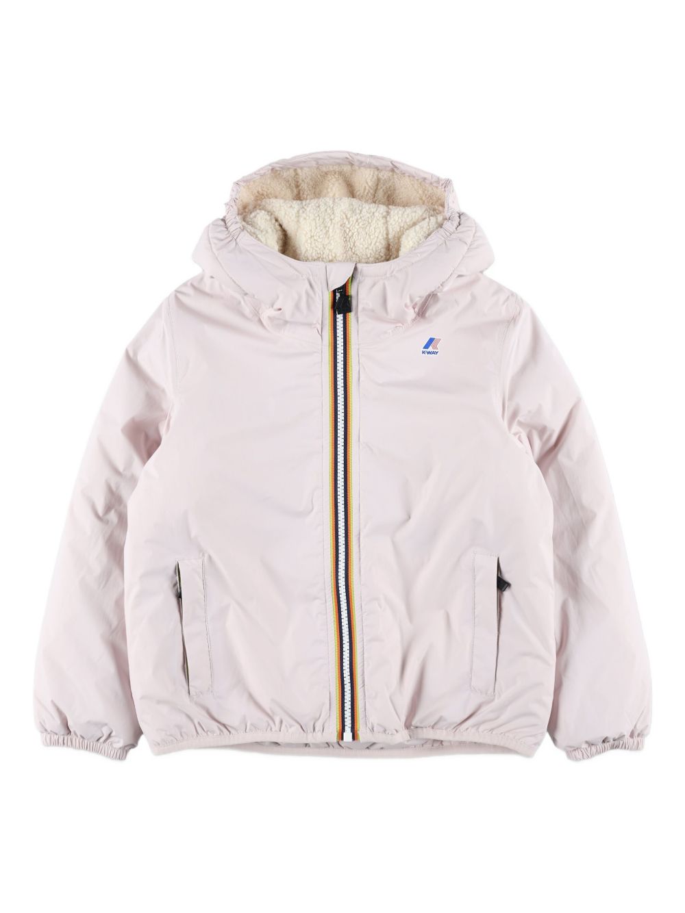 Giubbotto rosa per bambina K7142TW W7G K-Way Kids 