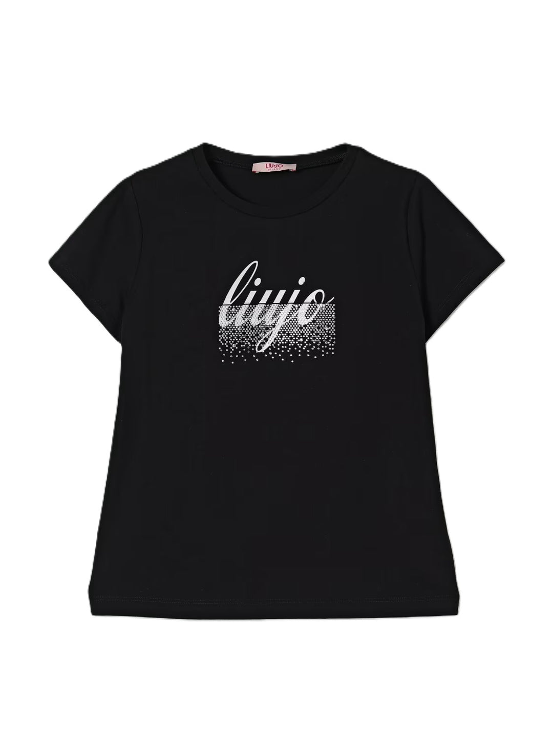 T-shirt nero per bambina GF5010J0088 22222 Liu Jo 