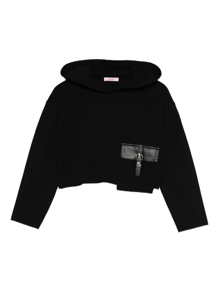 Maglione nero per bambina GF5085MA12P 22222 Liu Jo 