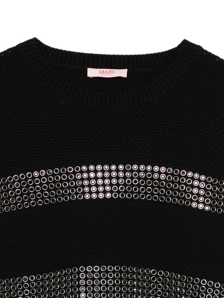 Maglione nero per bambina GF5088MA12P 22222 Liu Jo 