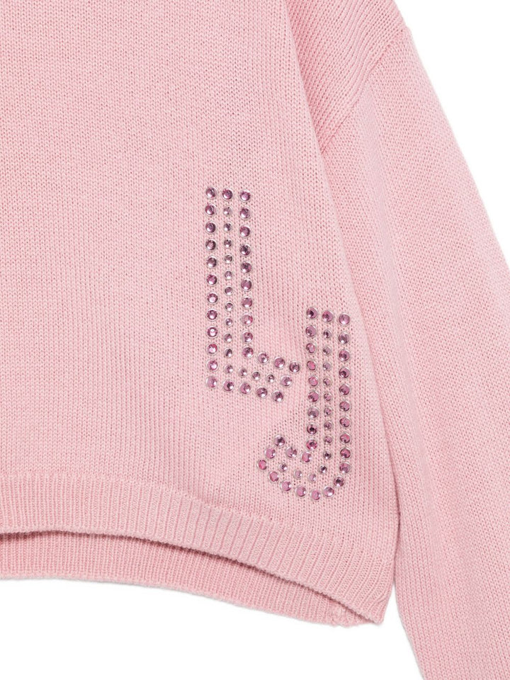 Maglione rosa per bambina GF5089MA51I 51906 Liu Jo 