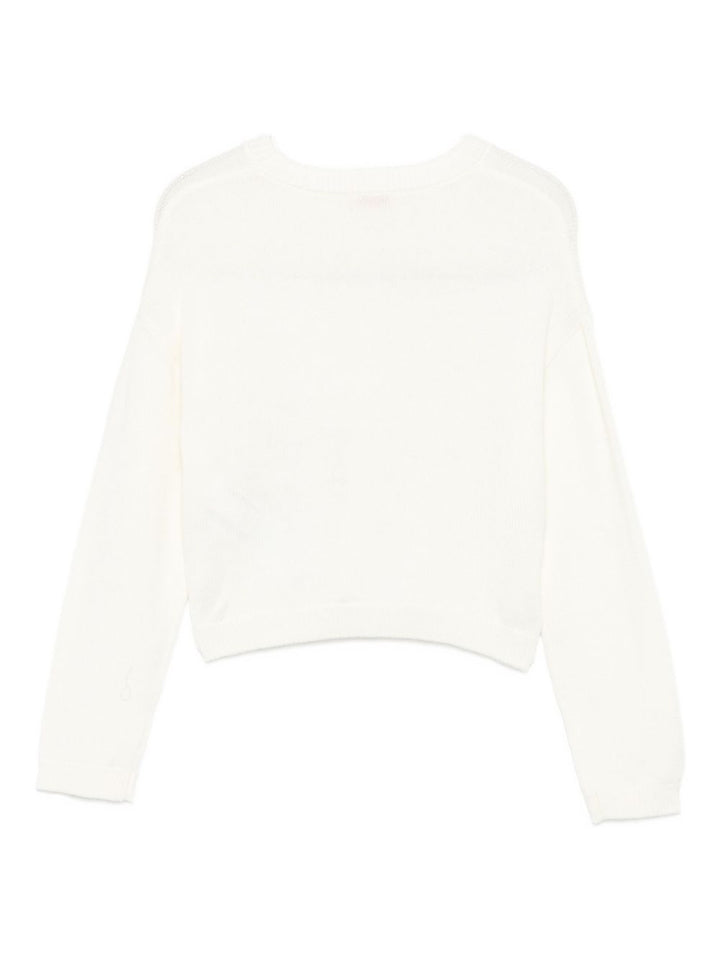 Maglione bianco per bambina GF5089MA51I 71322 Liu Jo 