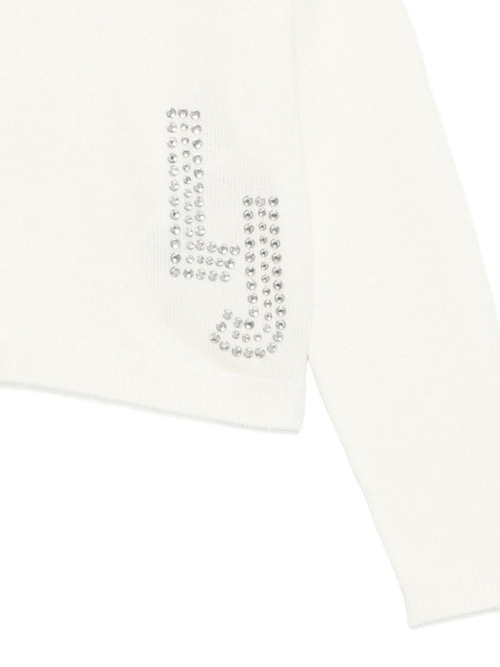 Maglione bianco per bambina GF5089MA51I 71322 Liu Jo 