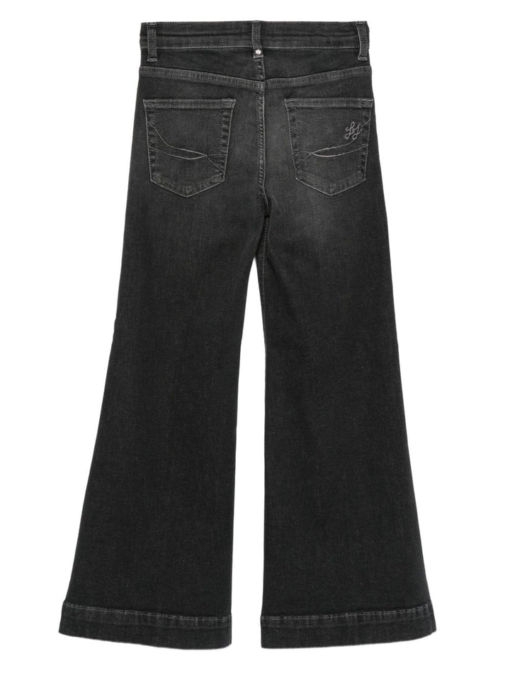 Jeans nero per bambina GF5121DS615 87031 Liu Jo 