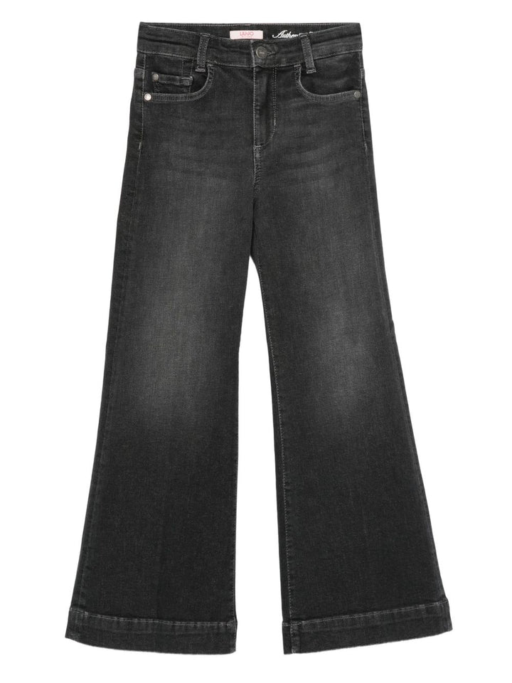 Jeans nero per bambina GF5121DS615 87031 Liu Jo 