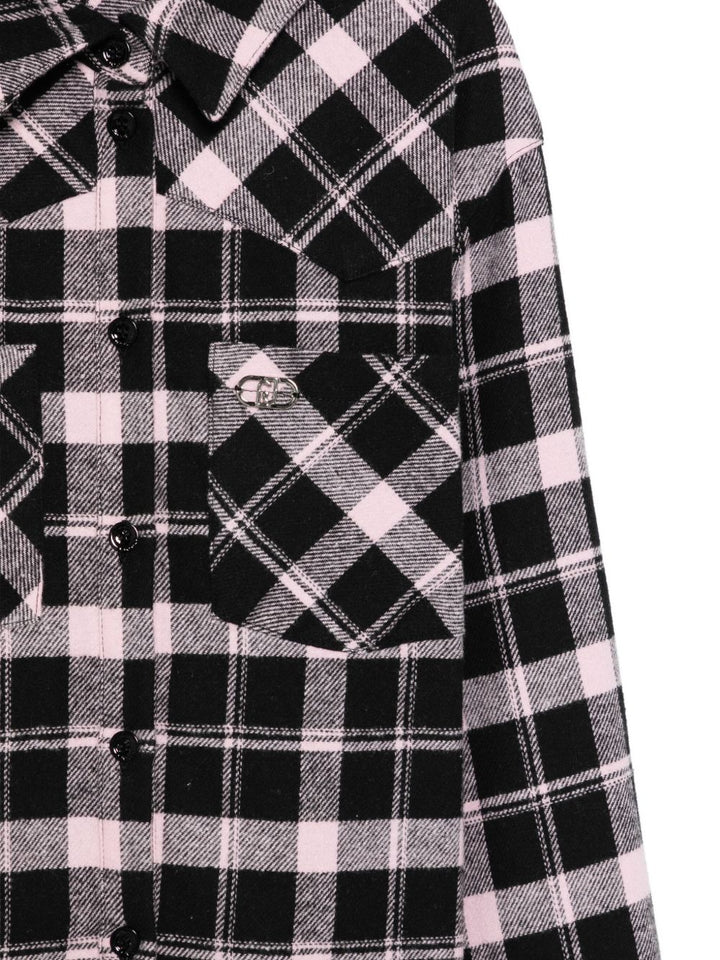 Camicia nera/bianca per bambina GF5137T088A P9009 Liu Jo 