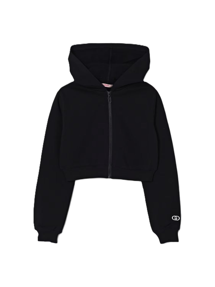 Felpa nera per bambina GF5148F0326 22222 Liu Jo 