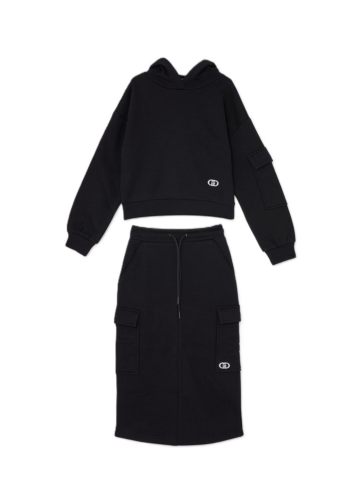 Completo nero per bambina GF5196F0326 22222 Liu Jo 