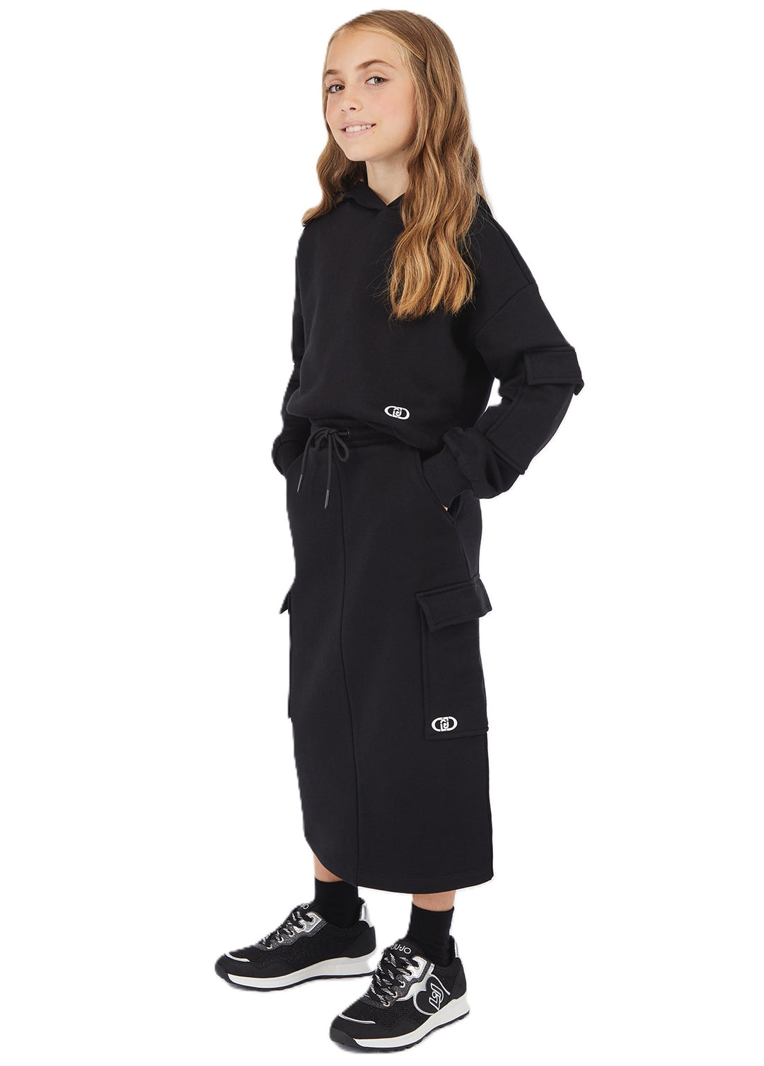 Completo nero per bambina GF5196F0326 22222 Liu Jo 