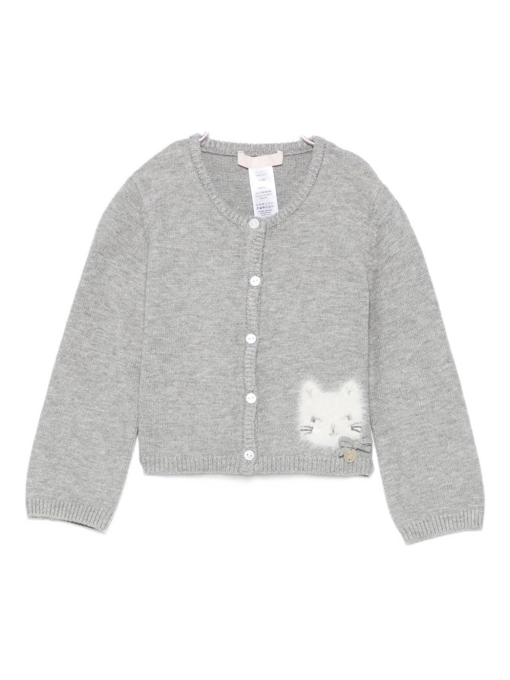 Cardigan grigio per neonata HF5010MA12P 02036 Liu Jo 