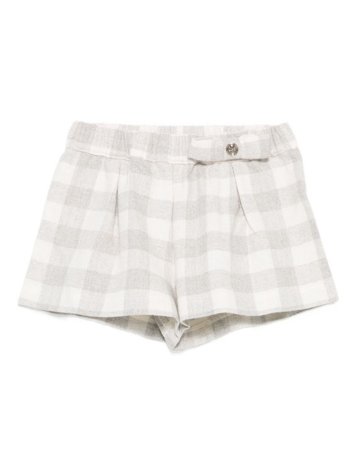 Bermuda bianco/grigio per neonata HF5017T101A B3068 Liu Jo 