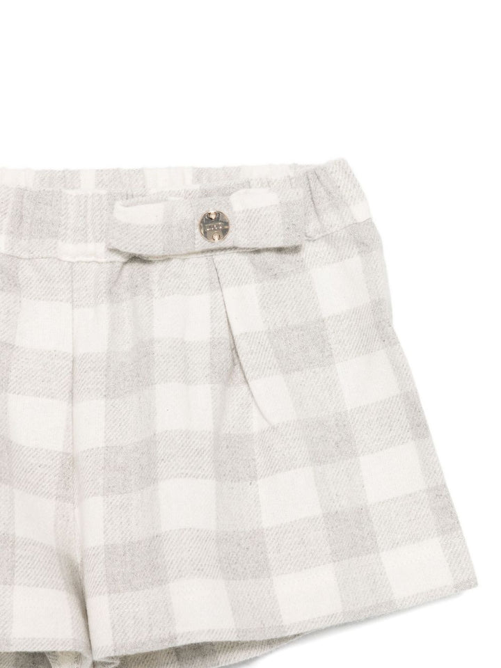 Bermuda bianco/grigio per neonata HF5017T101A B3068 Liu Jo 